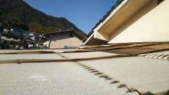 既存波板撤去