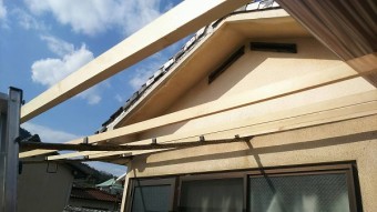 ポリカ屋根下地固定