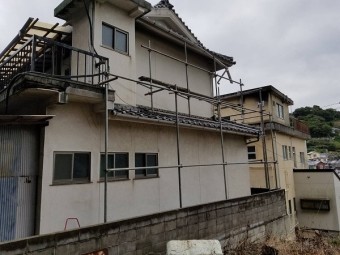 足場工事完工