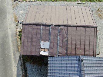 台風被害瓦棒