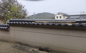 塀瓦ノシ瓦抜け落ちた