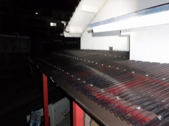 新ポリカ貼り替え工事完了