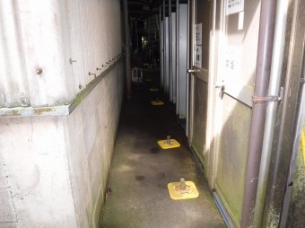 足場土台仮置き
