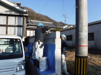 塀瓦撤去