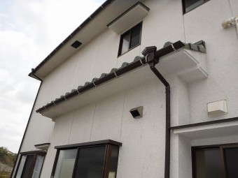 火事による樋掛け替え完成
