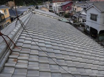 雨漏り瓦屋根・切妻