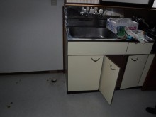 綿壁落ちた2階床