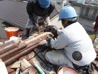 大棟積み戻し