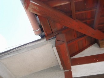 板金屋根ケラバ部モルタル取り合い