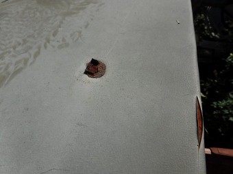 板金屋根釘が錆びてる
