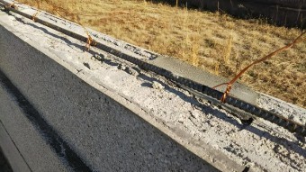 新しい鉄筋取り付け