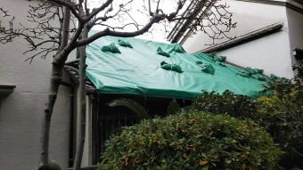 シート掛け完成