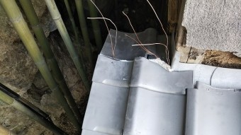 半端瓦取り付け