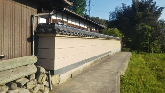 塀の棟取り直し