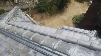 5寸丸瓦取り付け