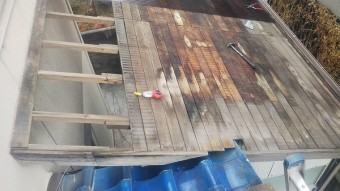 ポリカ波板貼り換え工事