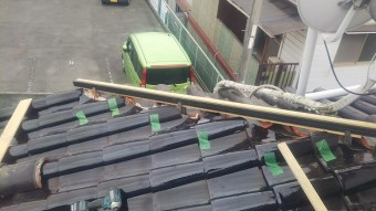 東広島市屋根リフォーム隅棟工事