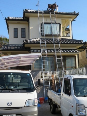 棟瓦積み替え工事