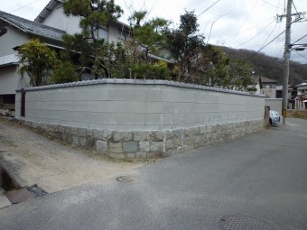 塀瓦壁左官工事