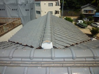 2階棟しっくい工事