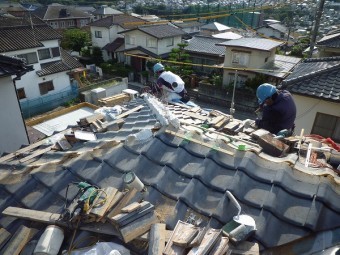 台土工事中