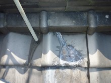 瓦剥離表面コーキング