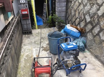 高圧洗浄用水溜機