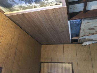 化粧天井板増し貼り