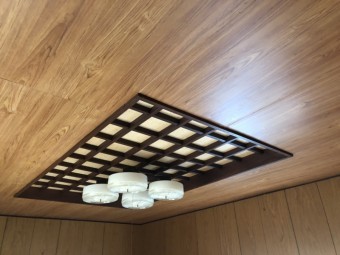 天井板貼替工事完成