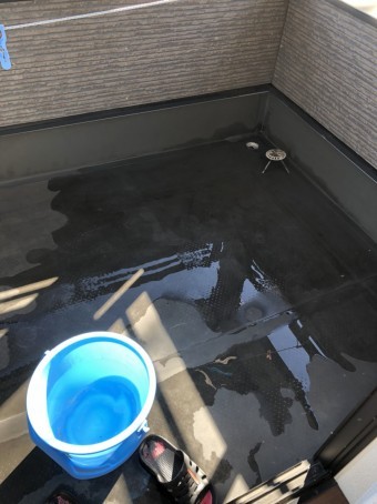 ベランダ散水実験