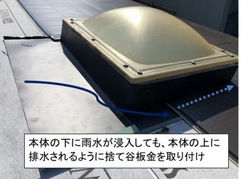 天窓周り捨て谷工事